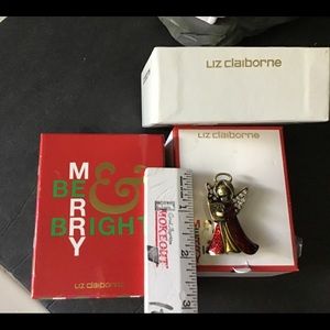 Liz Claiborne Christmas Angel Brooch.